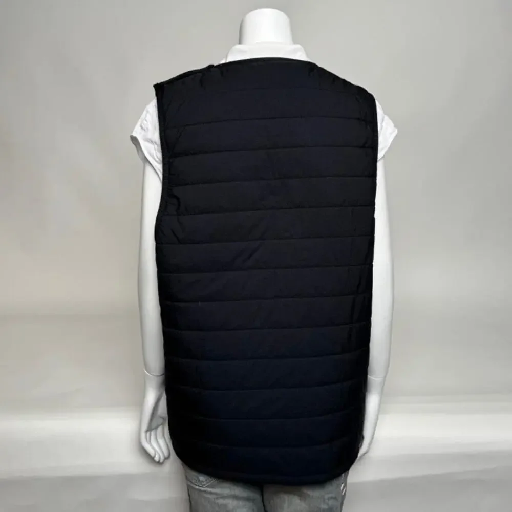 Unisex Neighborhood NWT Black Side Zip Down Puff N Vest Size L